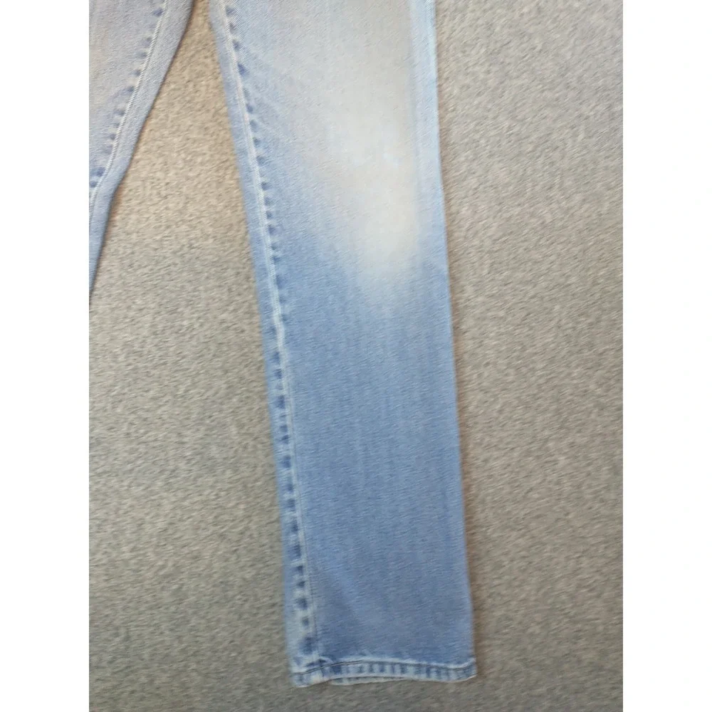 Wrangler Authentics Mens Light Wash Straight Leg Denim Jeans 34x33 96501DS Blue
